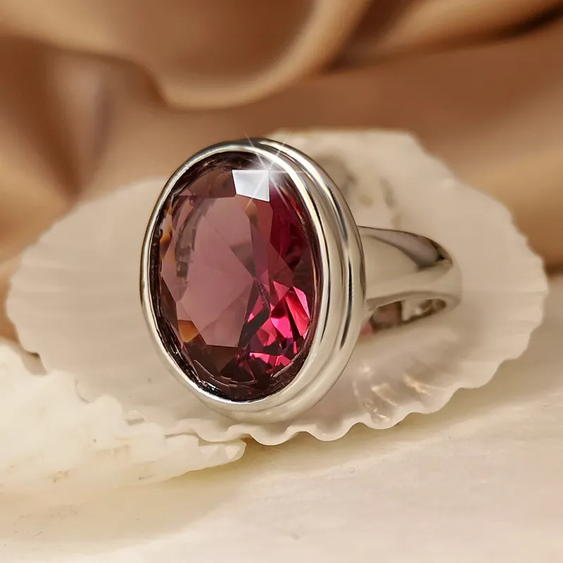 Geometric stones Elegant Ring