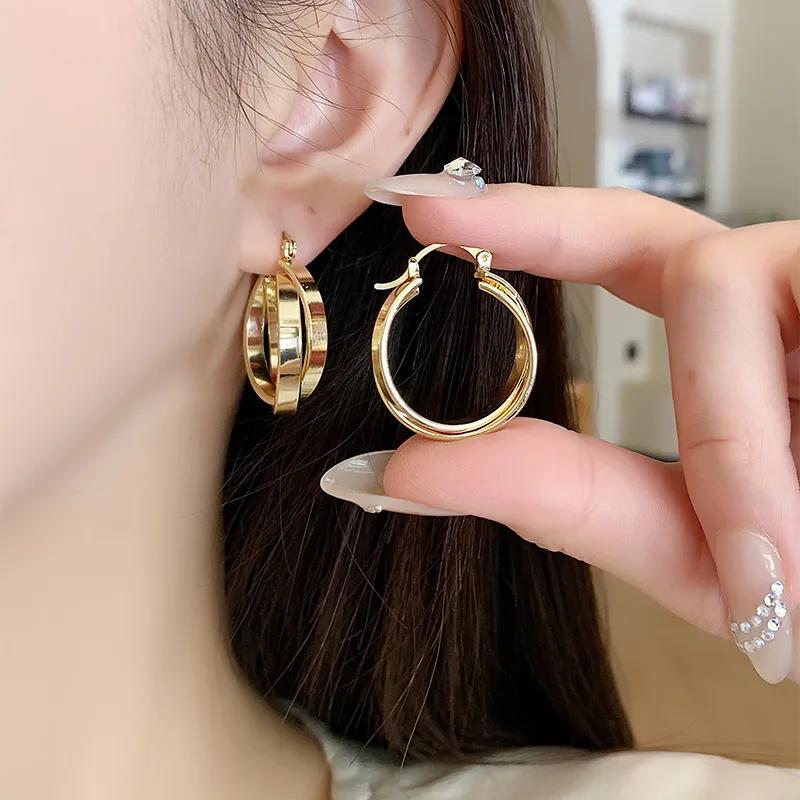 Hexa Delicate Hoop Earrings