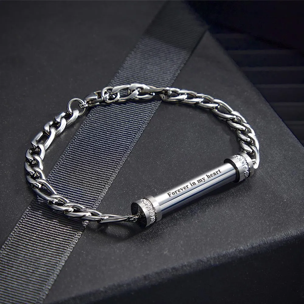 Personalized Cremation Urn Bracelet – Adjustable Ashes Keepsake