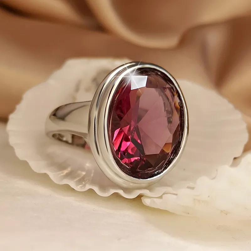 Geometric stones Elegant Ring