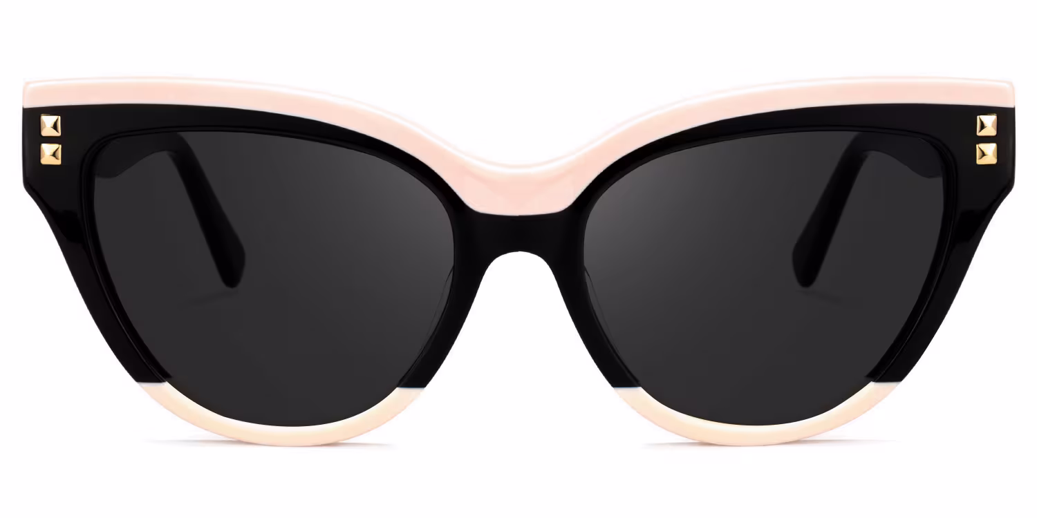 Elegant Black Cat-Eye Glasses with Premium Materials for Chic Sophistication
